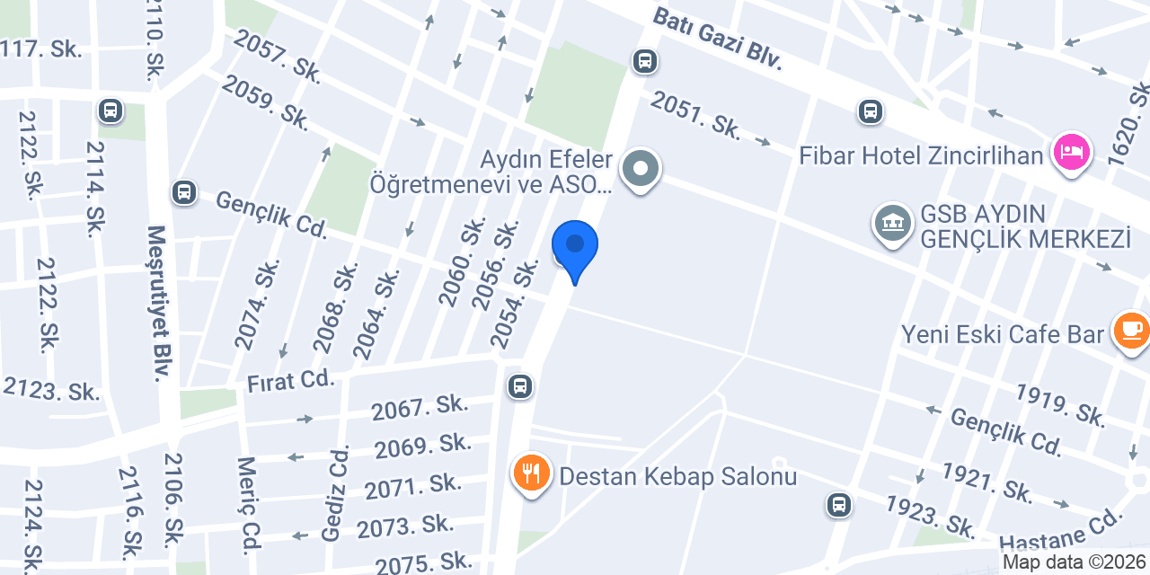 Aydın Lisesi konumu