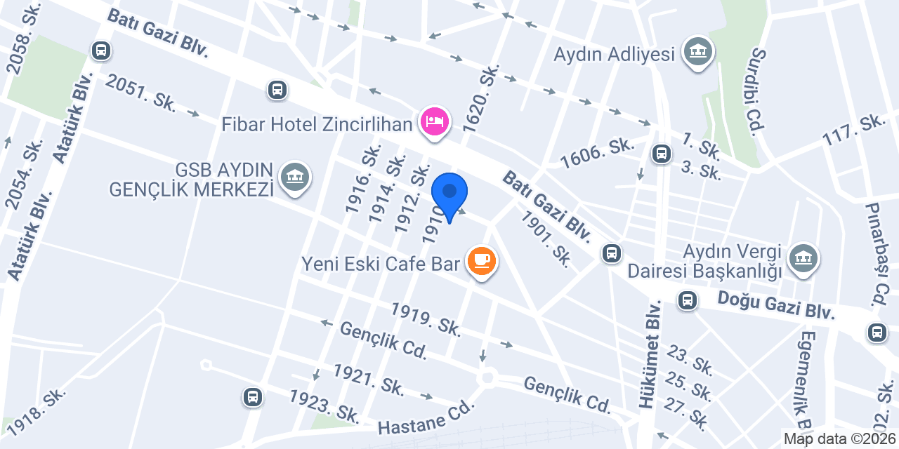 Efeler Saklı Bahçe Cafe konumu