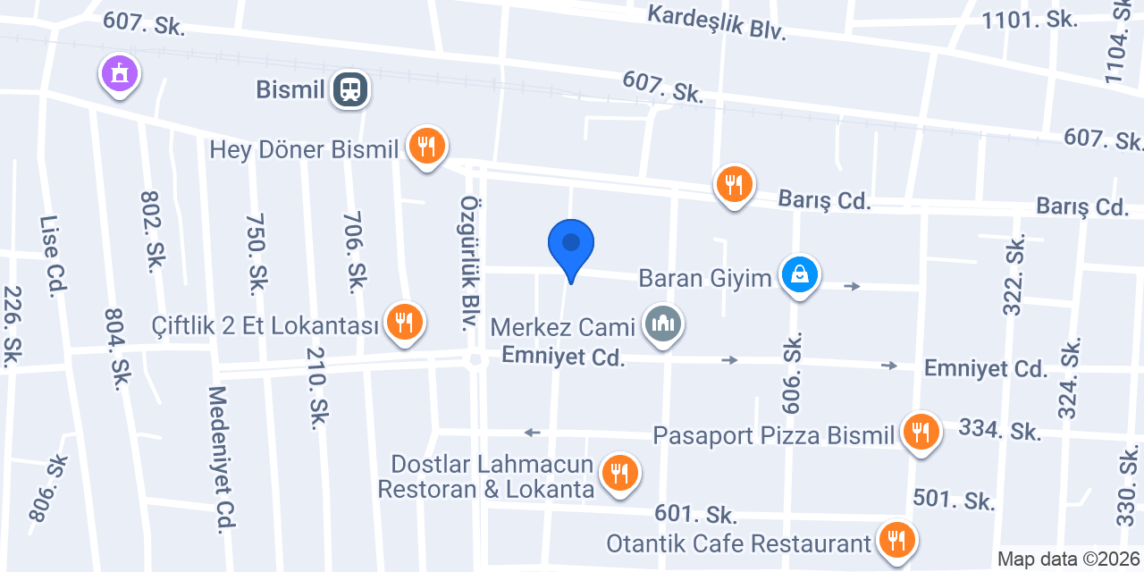 Halkbank Bismil Şubesi konumu