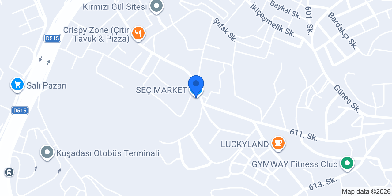 SEÇ MARKET konumu