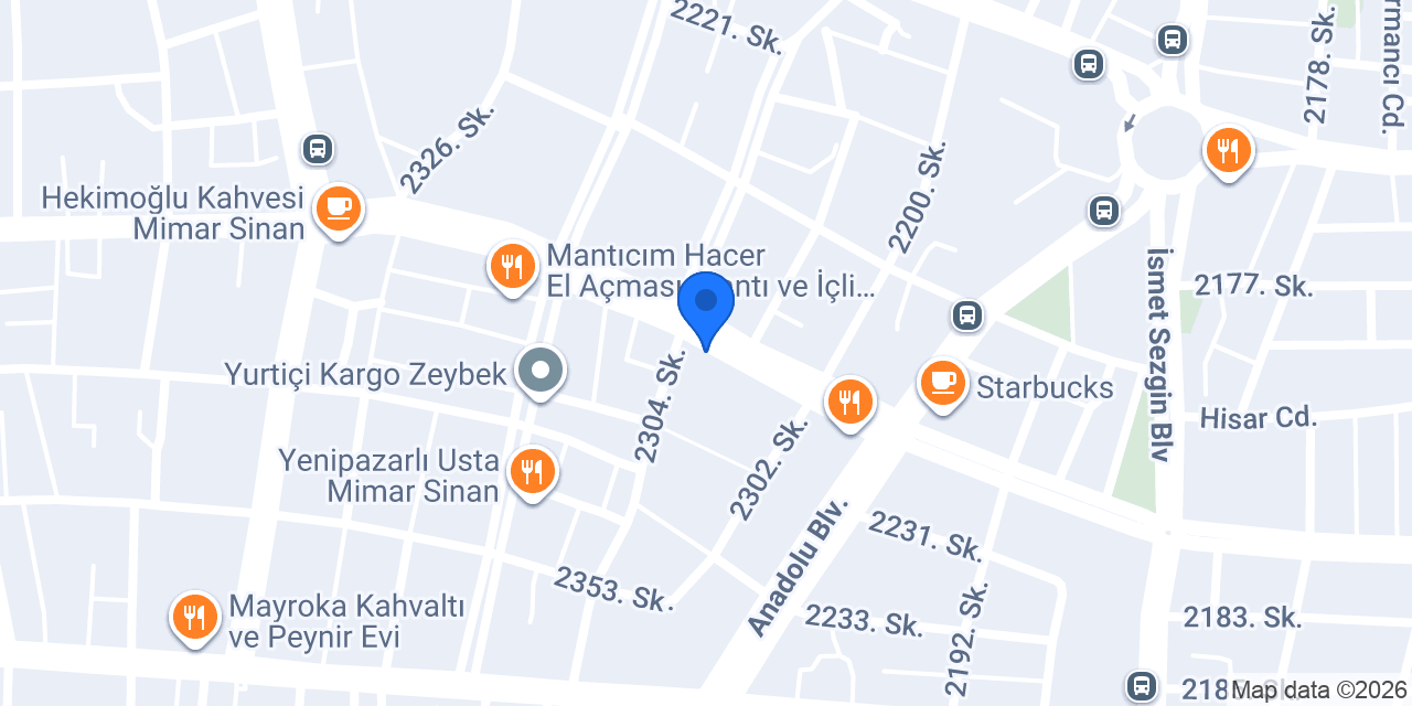 Bolulu Hasan Usta Aydın Mimar Sinan Şubesi konumu