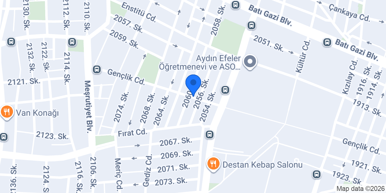 Venüs Çiçekçilik konumu