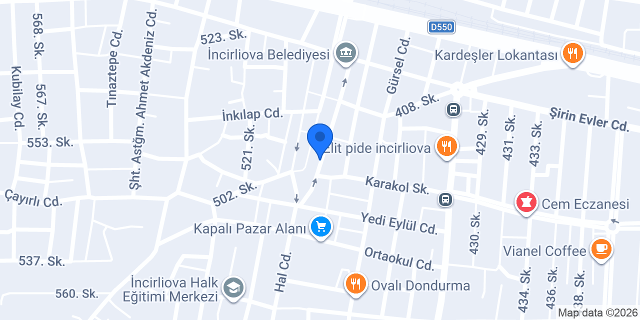 Değeroğlu Eczanesi konumu