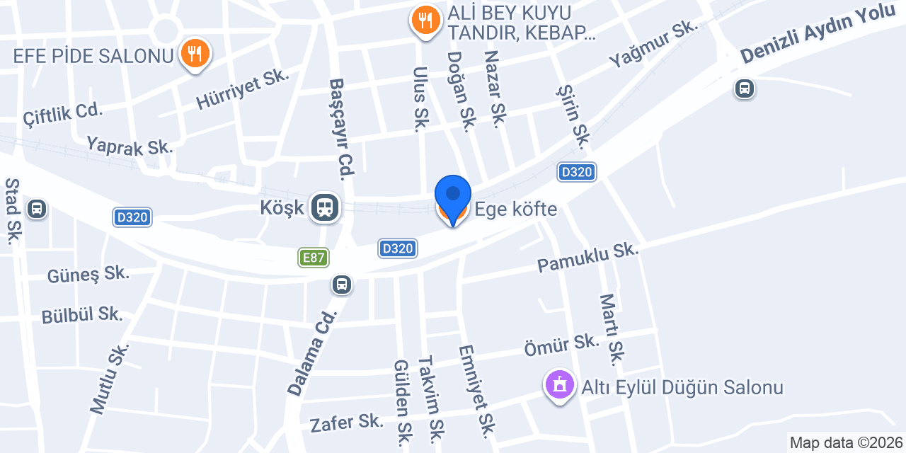 Ege köfte konumu