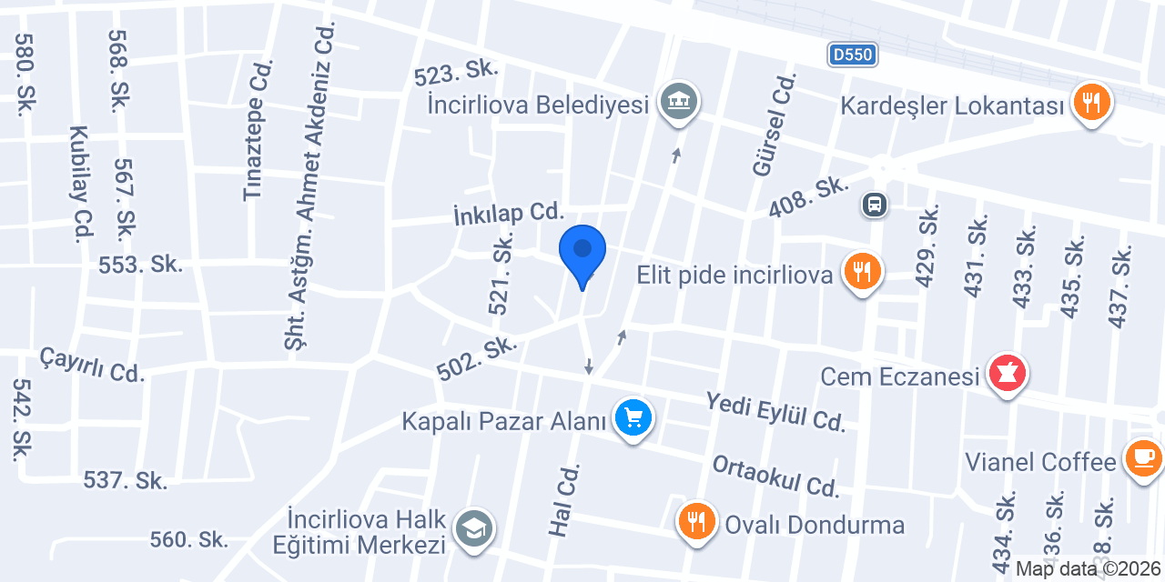 Saloon Vera Bayan Kuaförü konumu