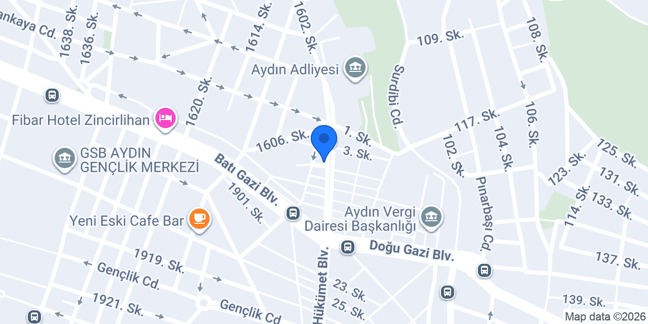 Halkbank Aydın Şubesi konumu