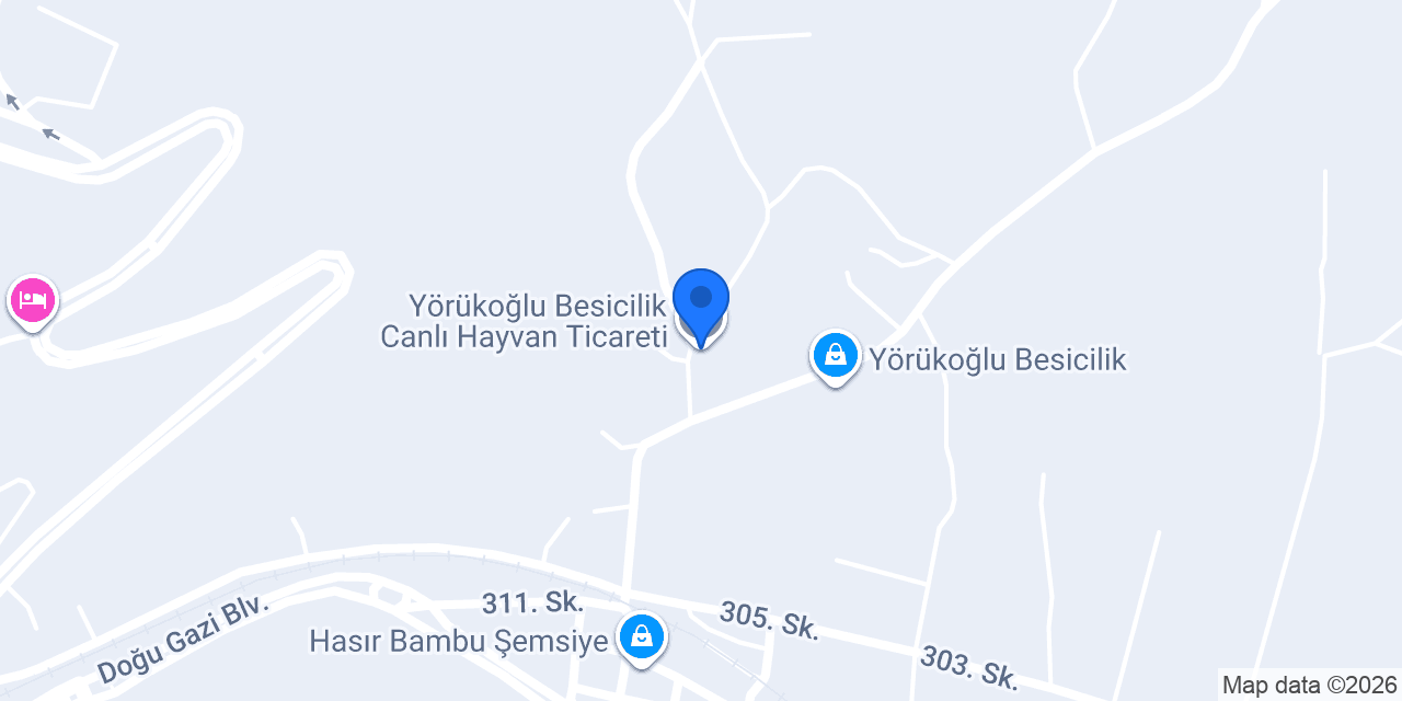 Yörükoğlu Besicilik Canlı Hayvan Ticareti konumu