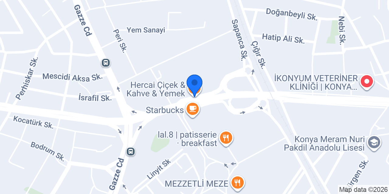 Hercai Çiçek & Kahve & Yemek konumu