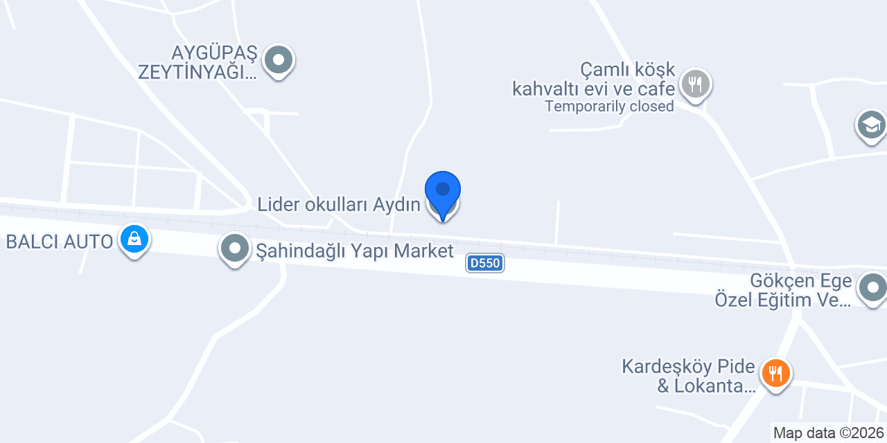 Lider okulları Aydın konumu