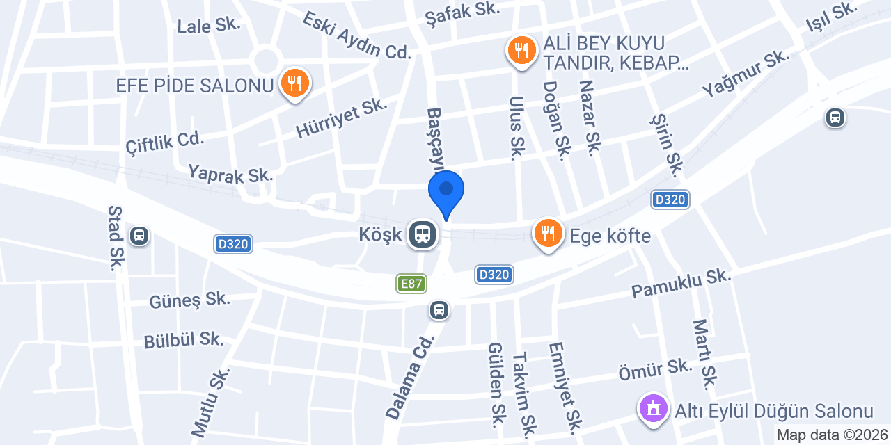Köşk Anaokulu konumu