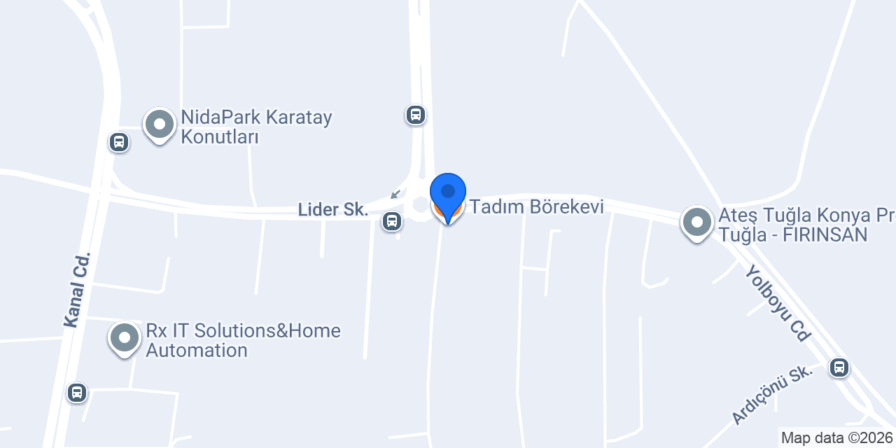 Tadım Börekevi konumu