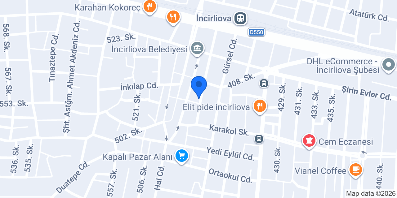 Şayık Veteriner Kliniği konumu