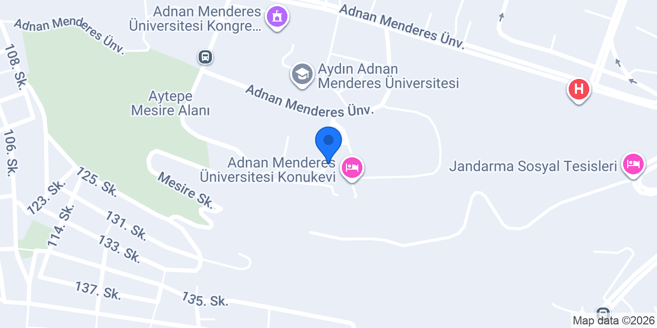 Adü Restoran konumu