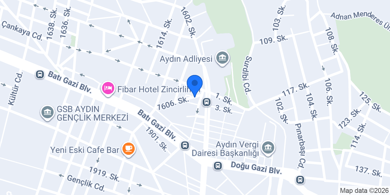 Efeler İlçe Emniyet Müdürlüğü konumu