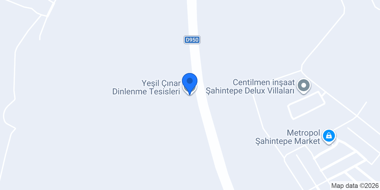 Yeşil Çınar Dinlenme Tesisleri konumu