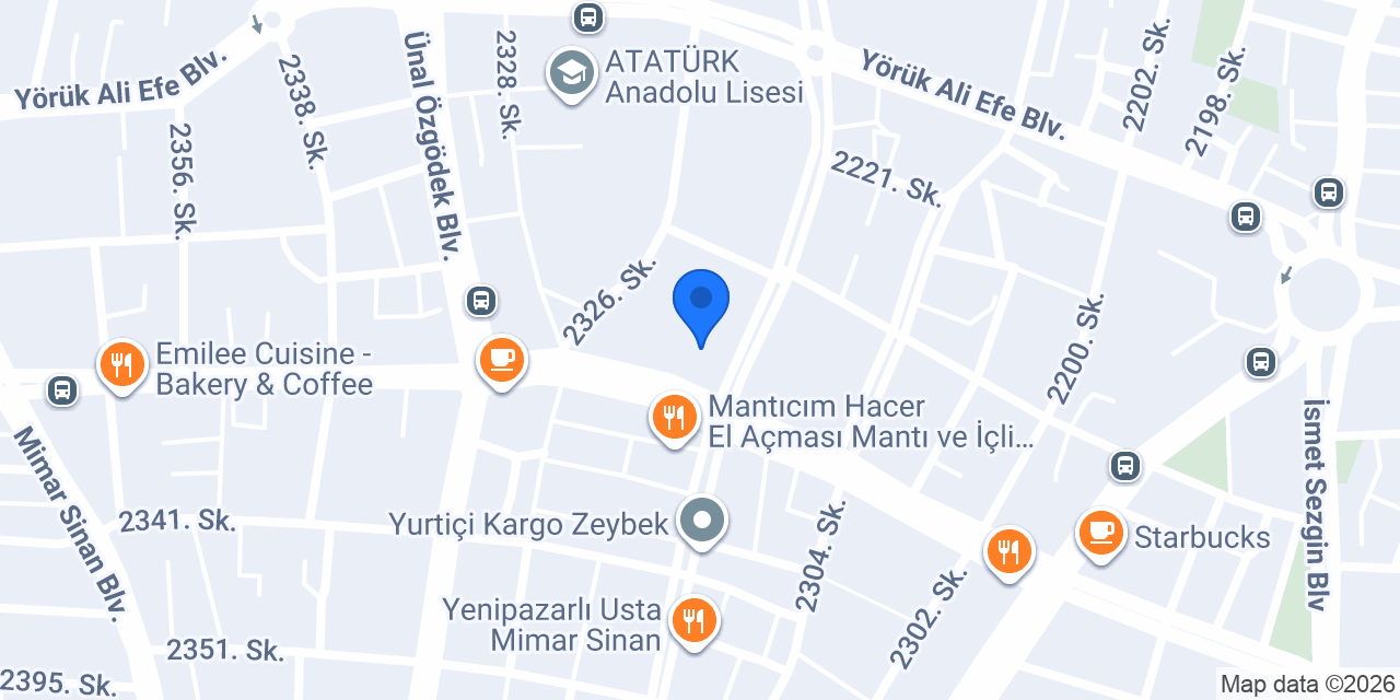 Kübra Efe Anaokulu konumu