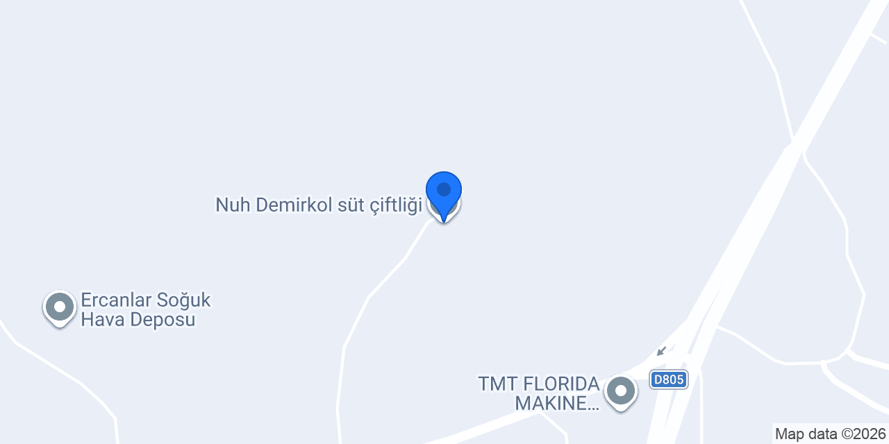 Nuh Demirkol süt çiftliği konumu