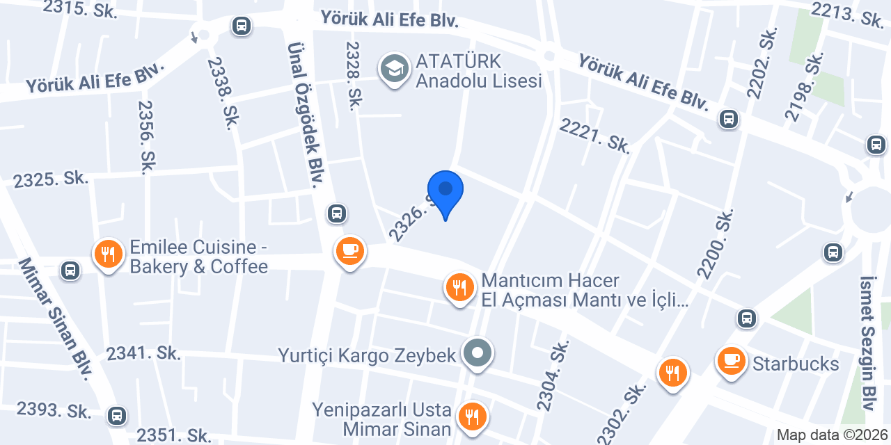 Aliya İzzetbegoviç İlkokulu konumu