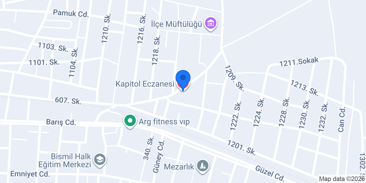 Kapitol Eczanesi konumu