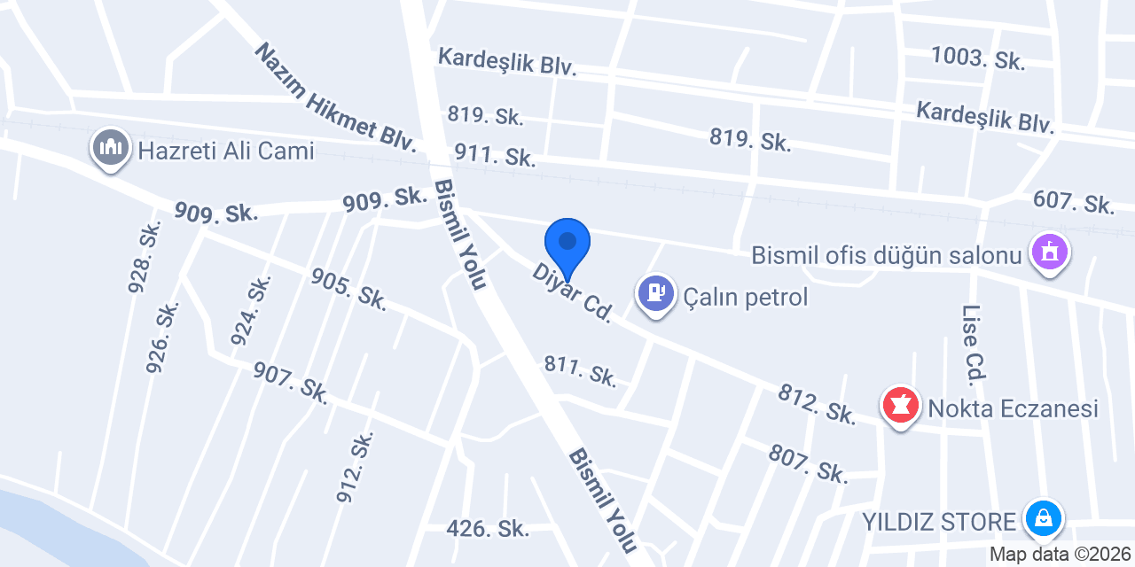 Çetinkaya Eczanesi konumu