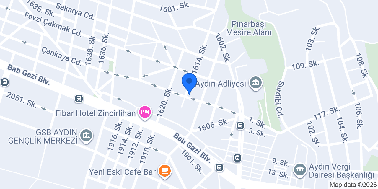 Örnek Pansiyon konumu