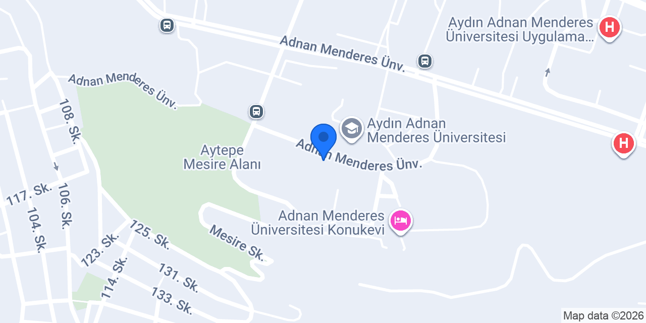 VakıfBank Adnan Menderes Üniversitesi Bağlı Şubesi konumu