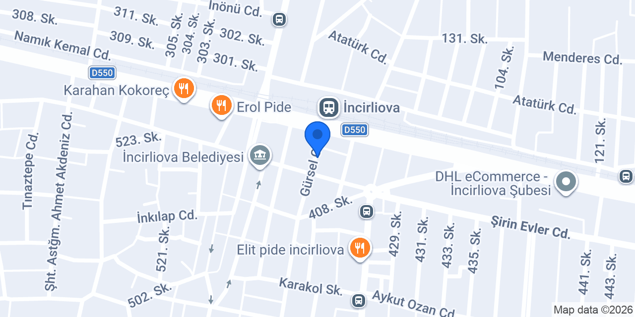 Özgüven Mobilya konumu