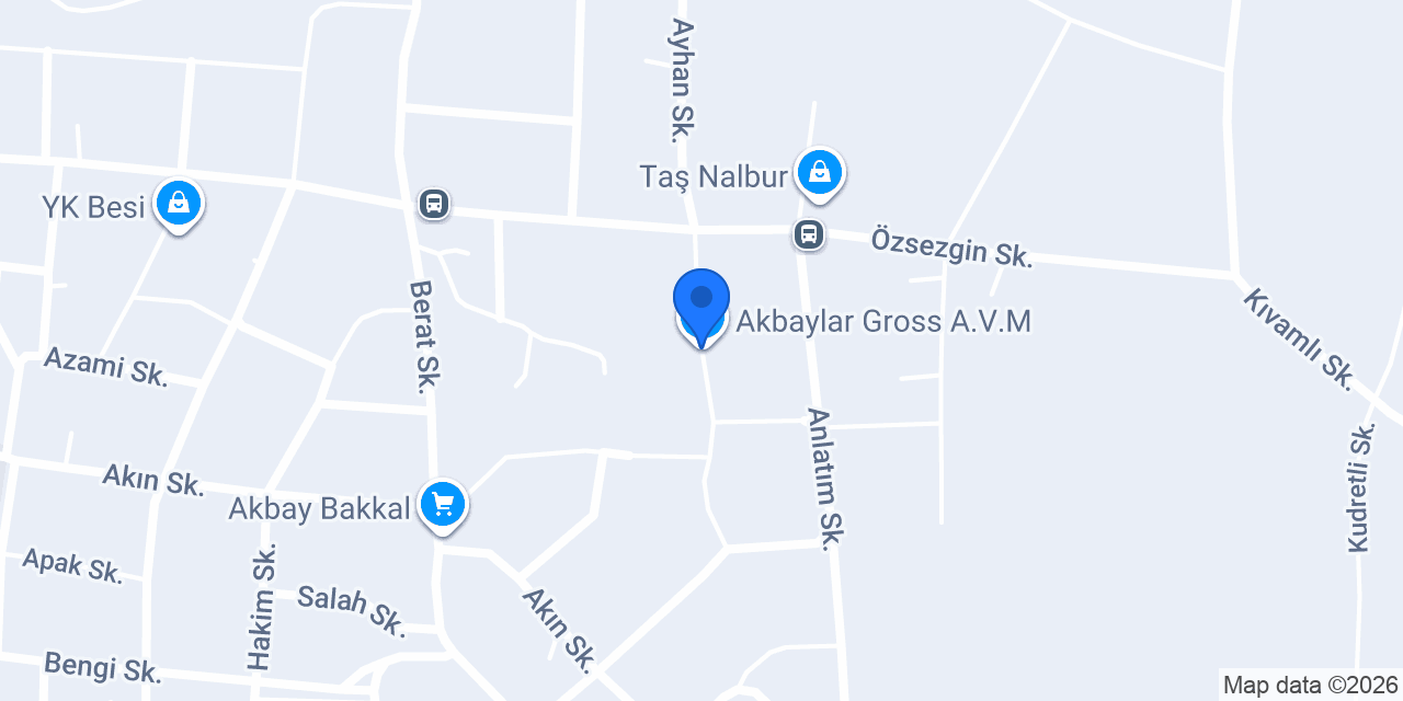 Akbaylar Gross A.V.M. konumu