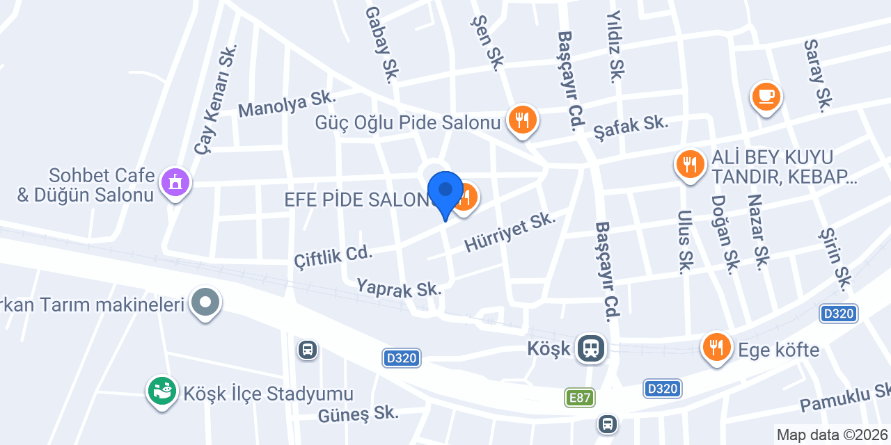 Açığ Sigorta Acentesi konumu