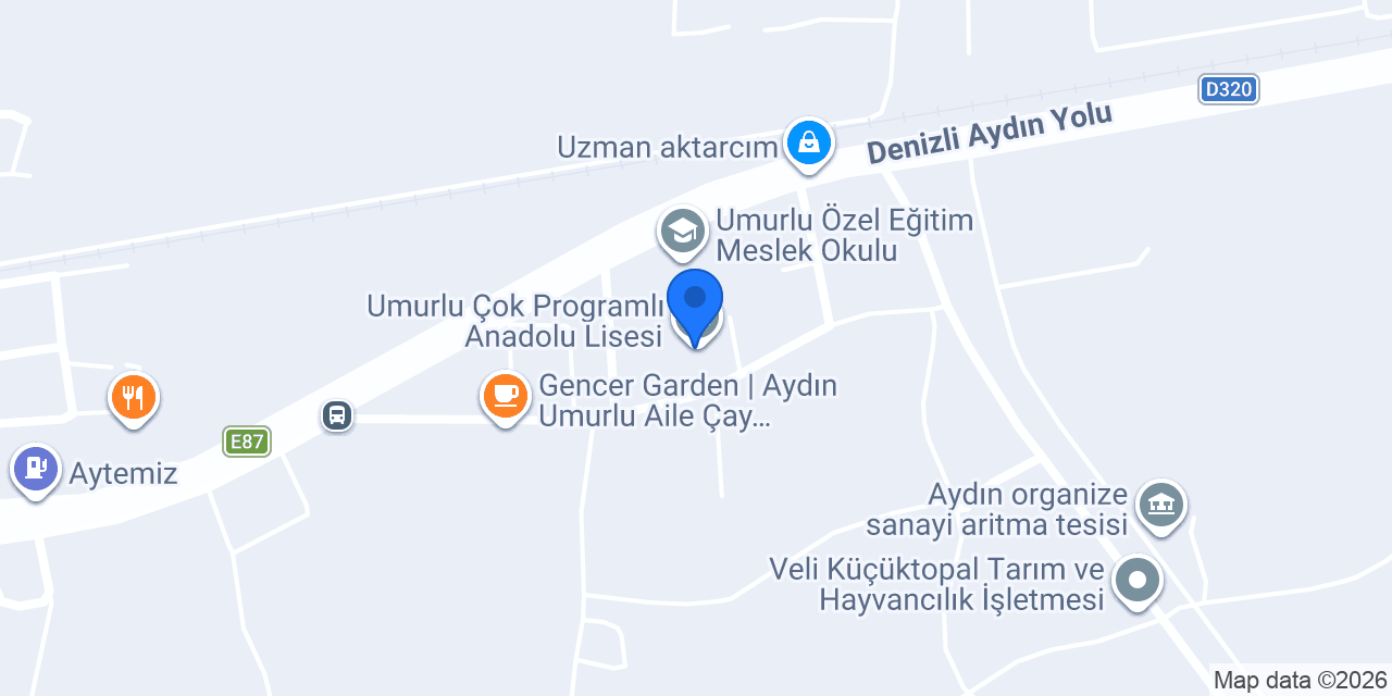 Umurlu Çok Programlı Anadolu Lisesi konumu