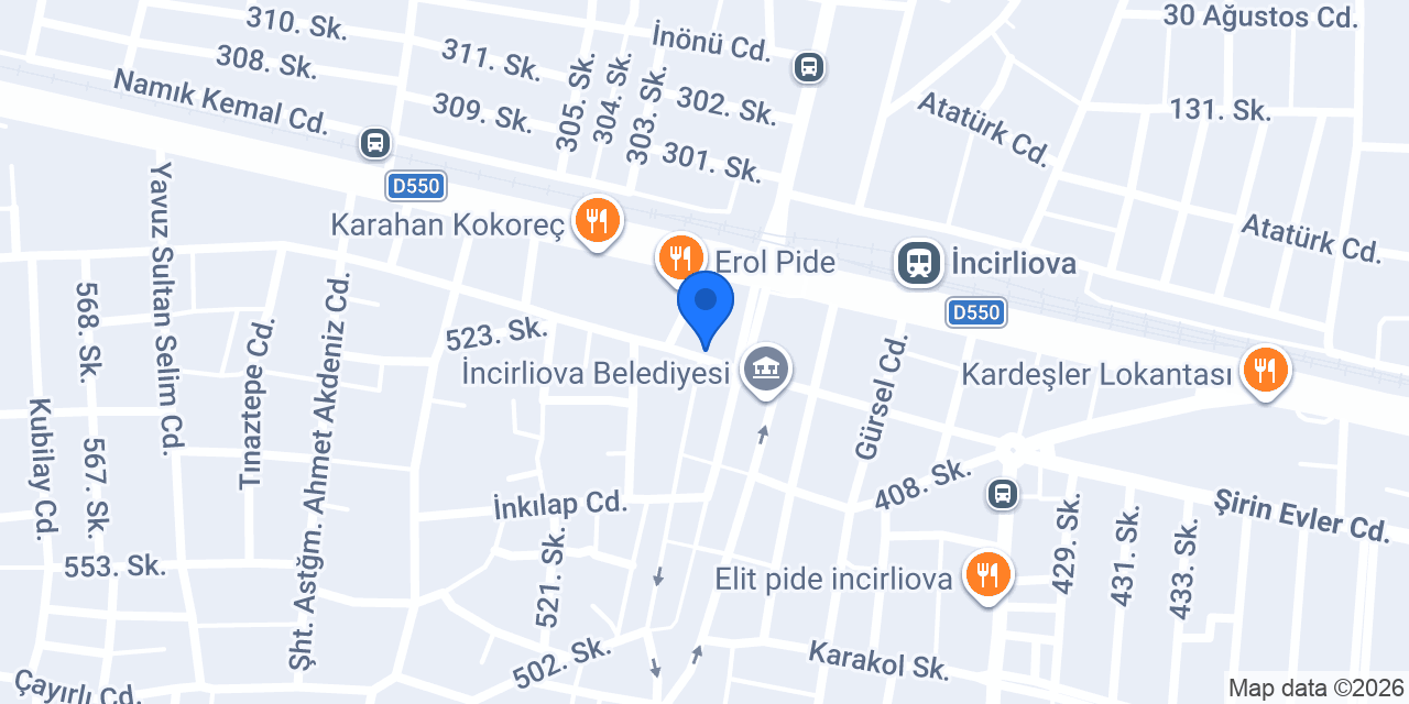 Şekerbank İncirliova konumu