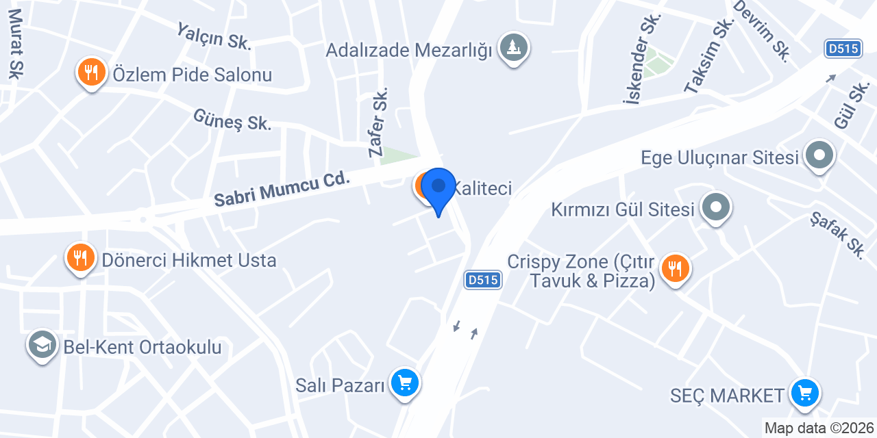 Kaptanoğlu Yapı Market konumu