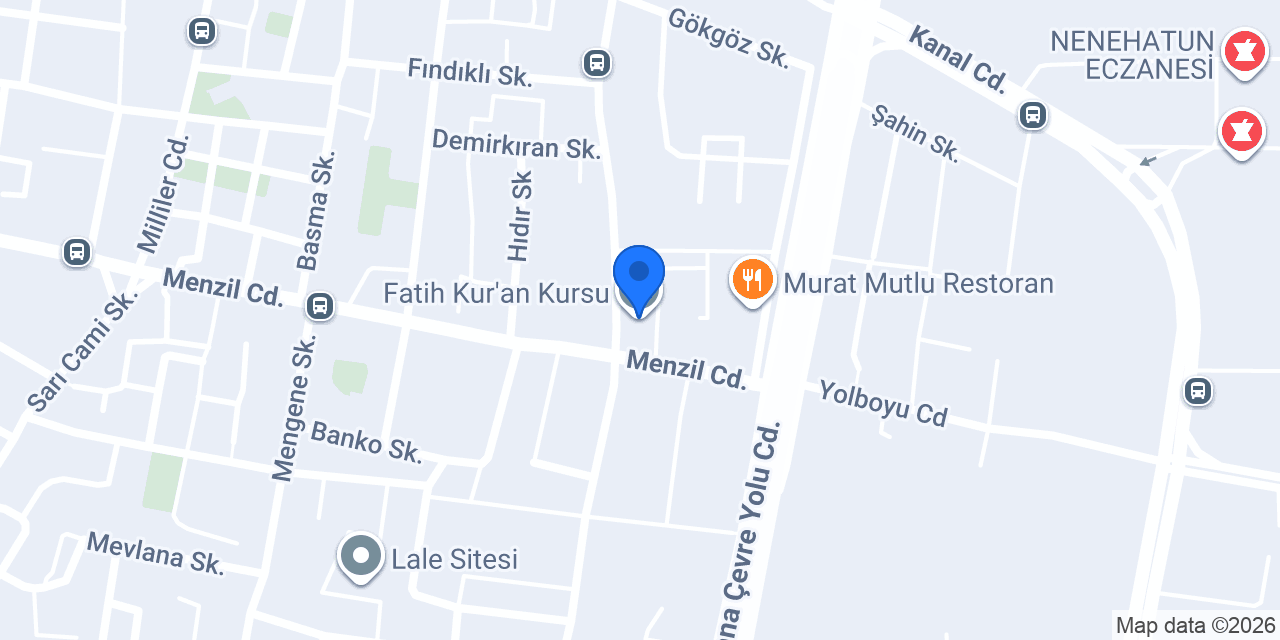 Fatih Kur'an Kursu konumu