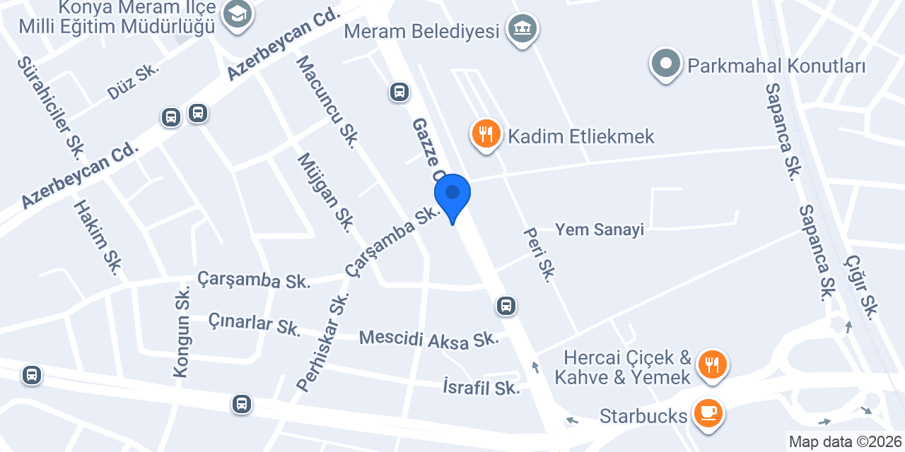 Peren Yenişehir Şubesi konumu