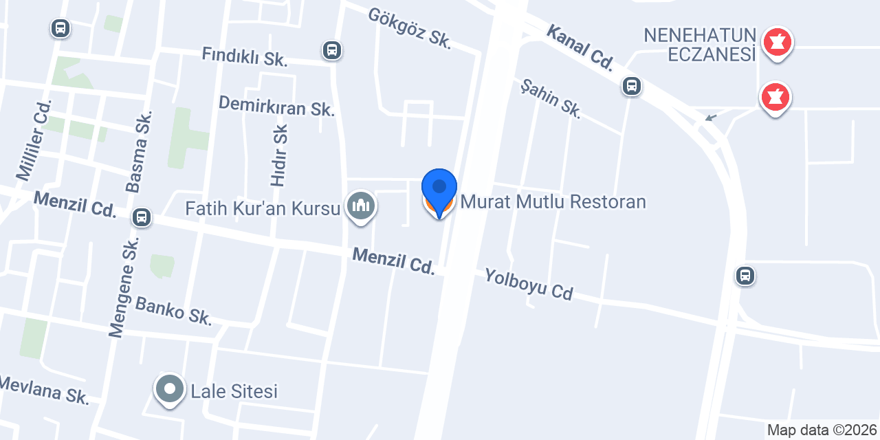 Murat Mutlu Restoran konumu