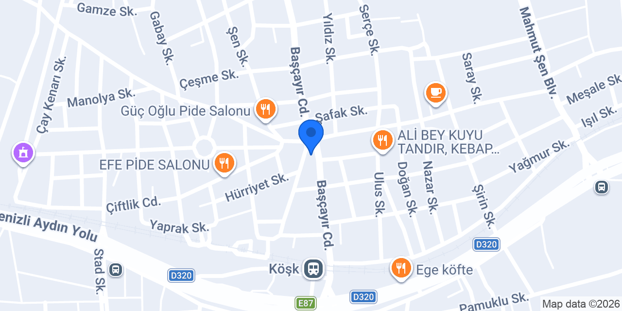 Tabocco shop köşk konumu