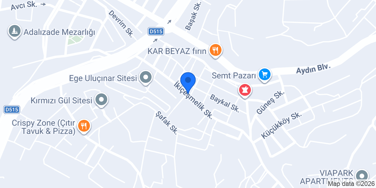 Çiçenoğlu Pastanesi konumu
