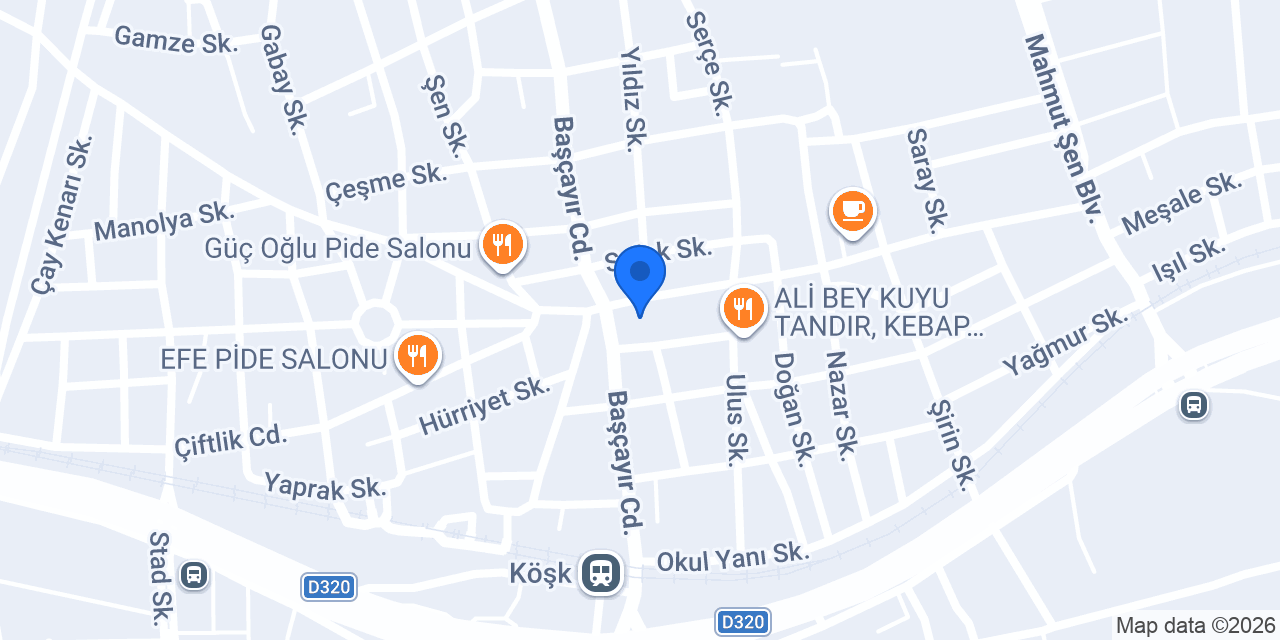 Köşk Belediyesi konumu