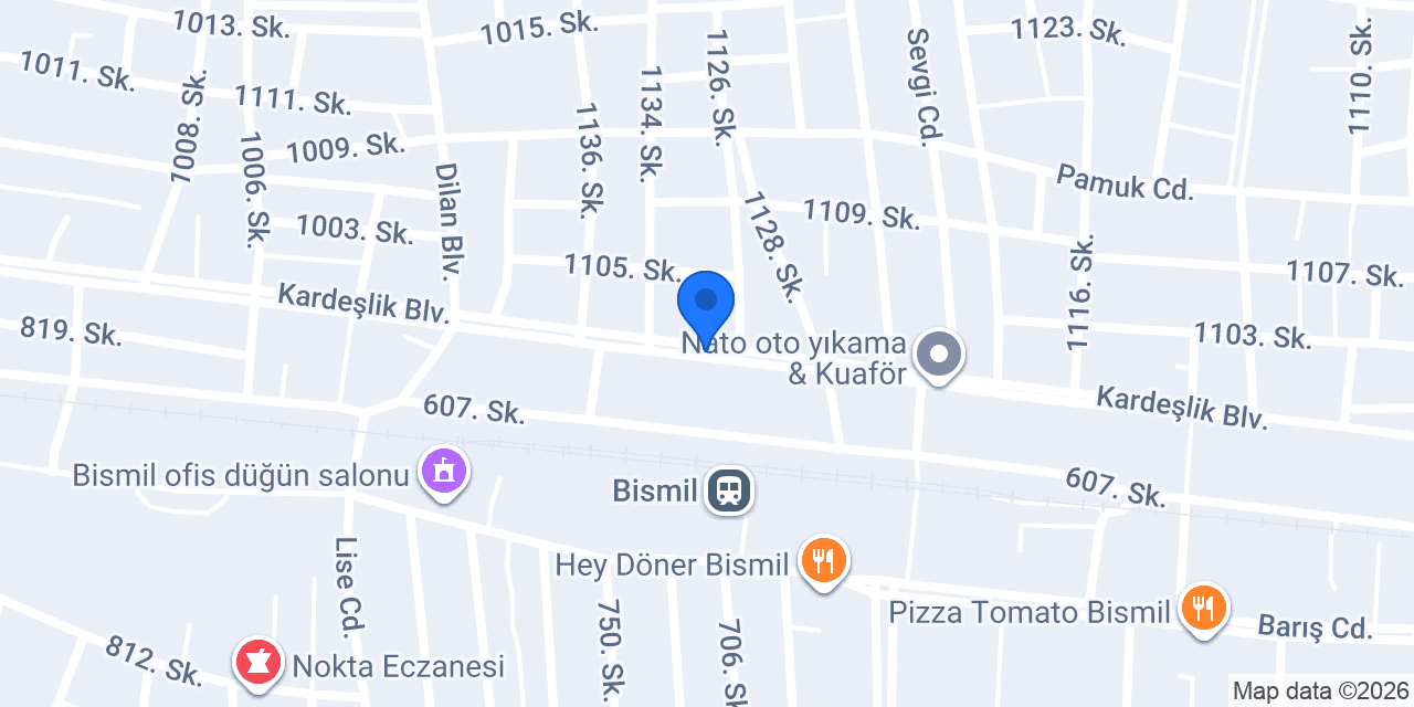 Diyabakır Bismil Boya konumu