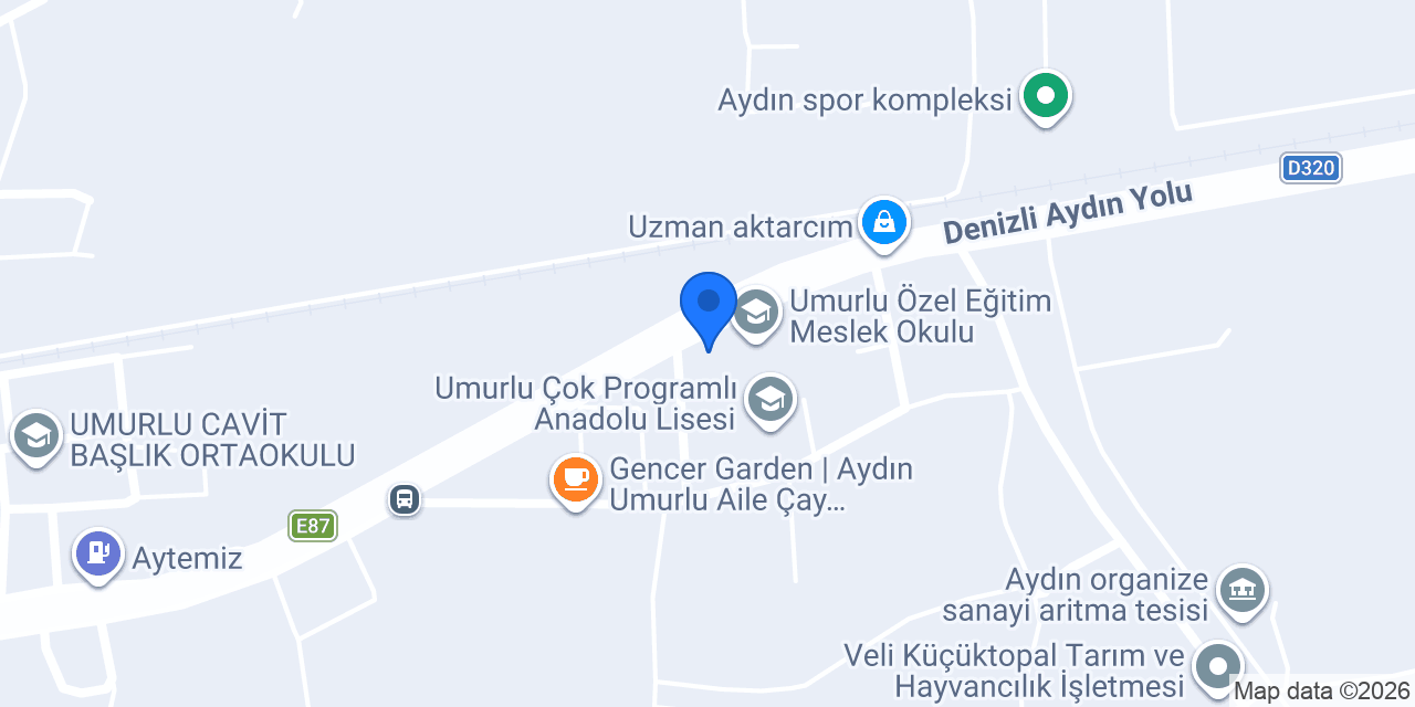 Aydın Prefabrik Yapı - Çelik Yapı - Ertek Prefabrik Çelik Yapılar konumu