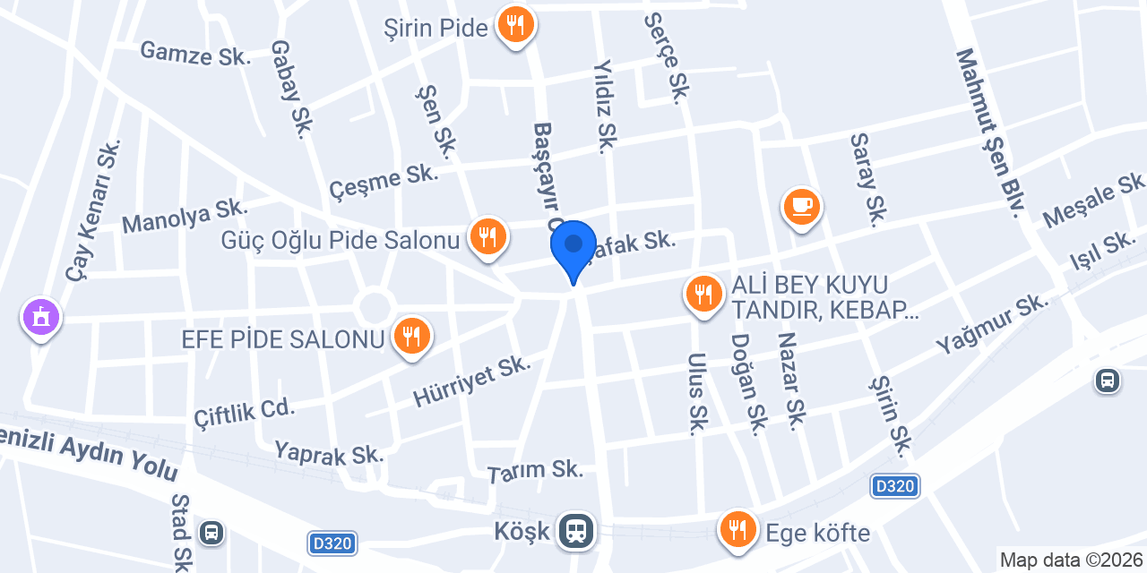 Kılınç pastanesi konumu