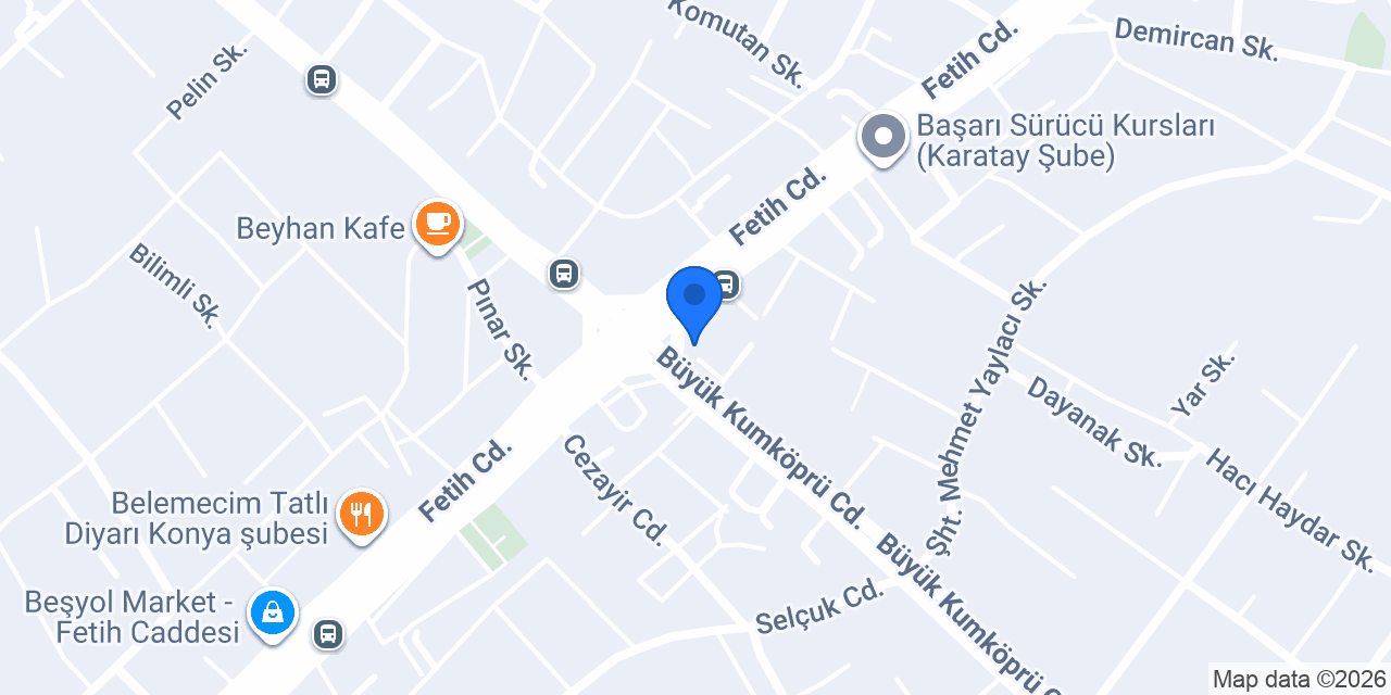 Elif Bebe Fetih caddesi konumu