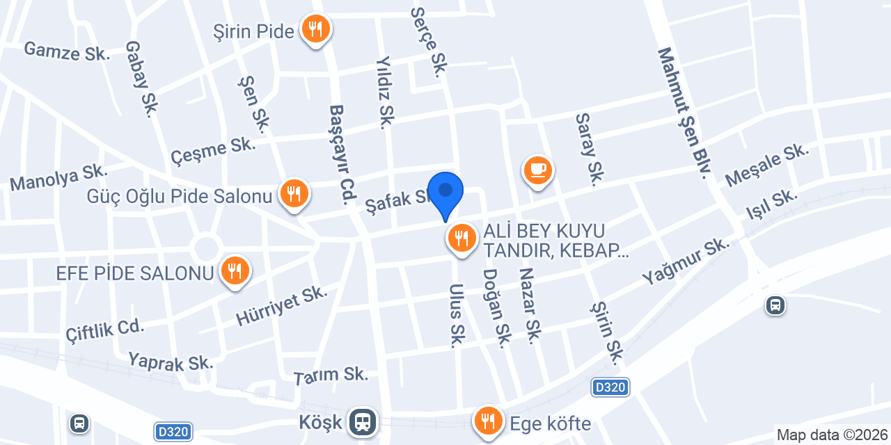 Köşk Noterliği konumu