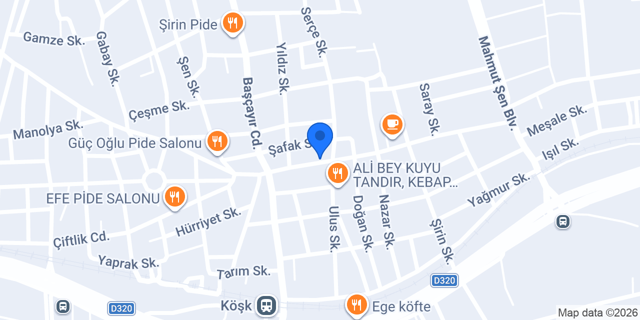 Cadde Fast Food konumu