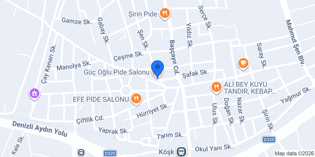 Güç Oğlu Pide Salonu konumu