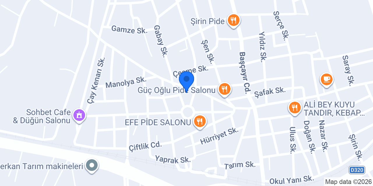 Bambi Yatak - Özen Mobilya konumu