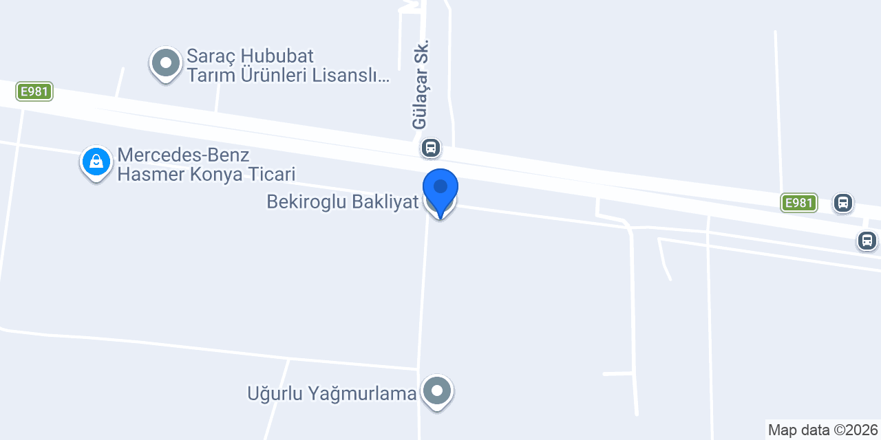 Bekiroglu Bakliyat konumu