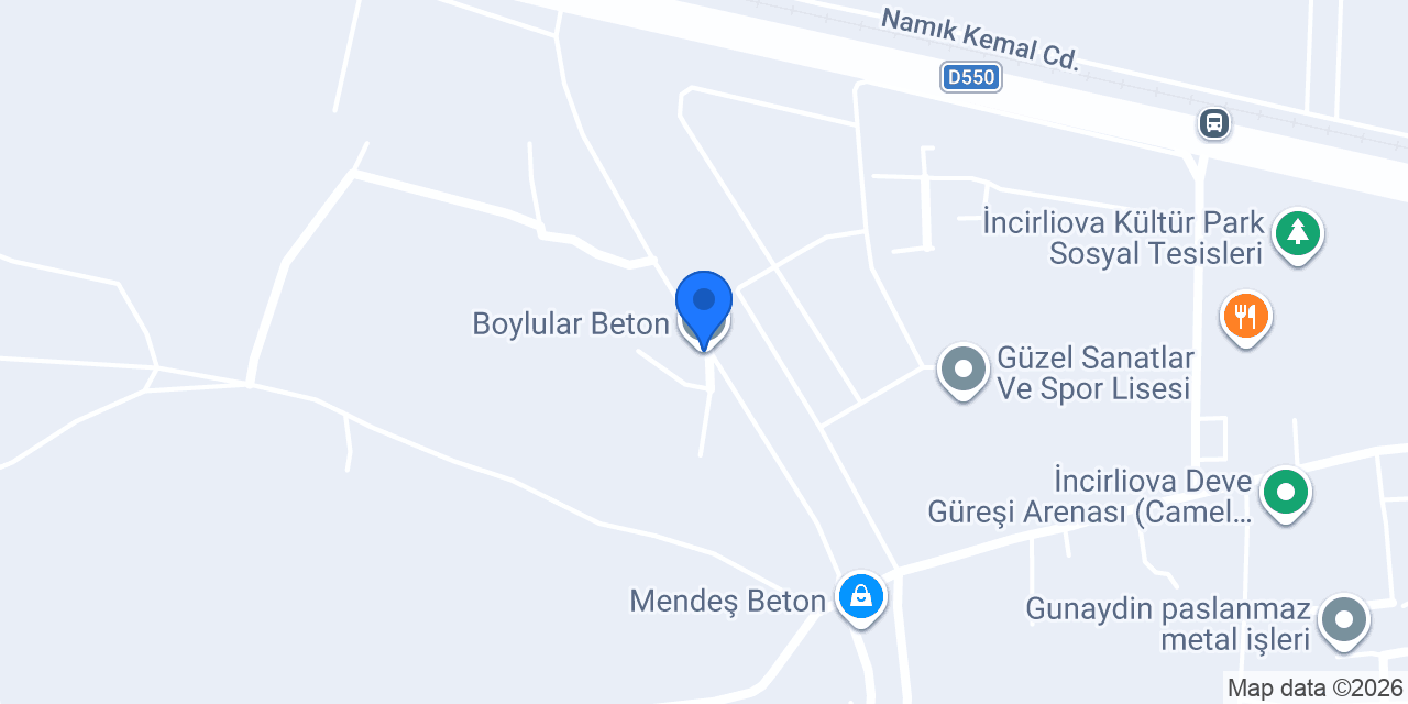 Boylular Beton konumu