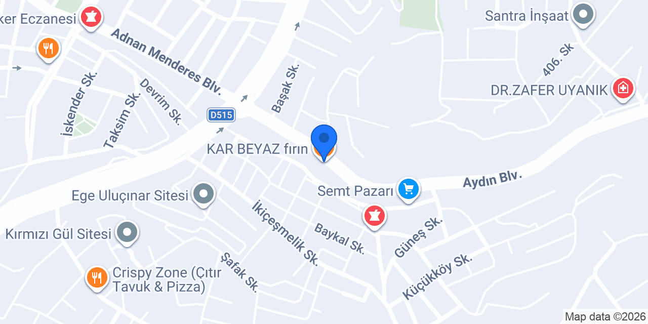 KAR BEYAZ fırın konumu