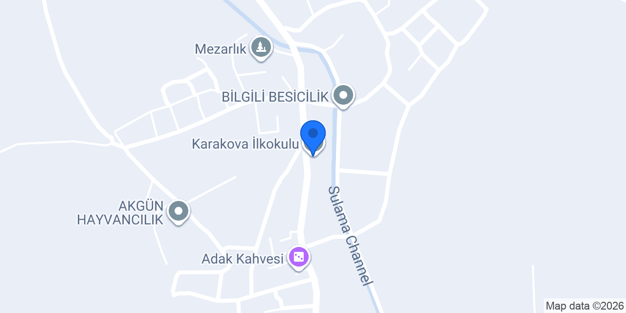 Karakova İlkokulu konumu